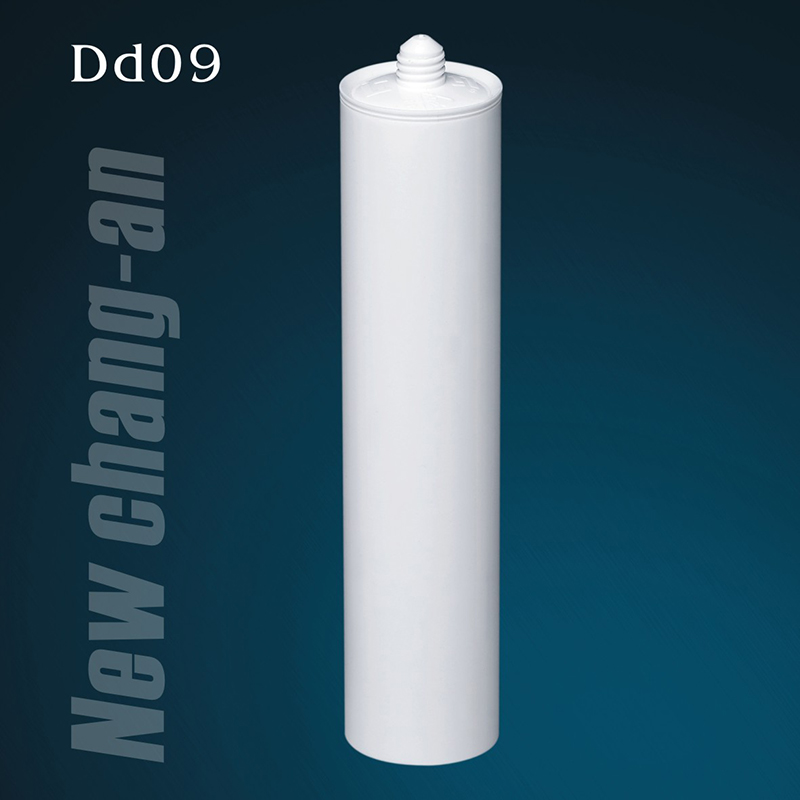 Cartouche en plastique HDPE vide de 280 ml pour mastic silicone Dd09